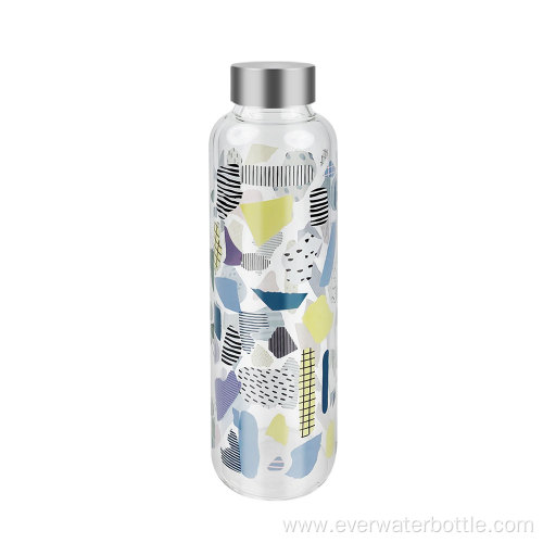 550ml Single Wall Heat Transfer Printing Glass Bottle